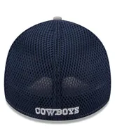 Men's New Era Gray Dallas Cowboys Pipe 39THIRTY Flex Hat