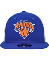 Men's New Era Blue New York Knicks Pop Panels 9FIFTY Snapback Hat