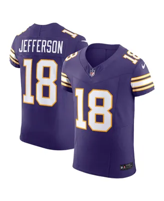 Men's Nike Justin Jefferson Purple Minnesota Vikings Alternate Vapor F.u.s.e. Elite Jersey