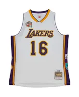 Men's and Women's Mitchell & Ness Pau Gasol White Los Angeles Lakers Hall of Fame Class of 2023 Throwback Swingman Jersey