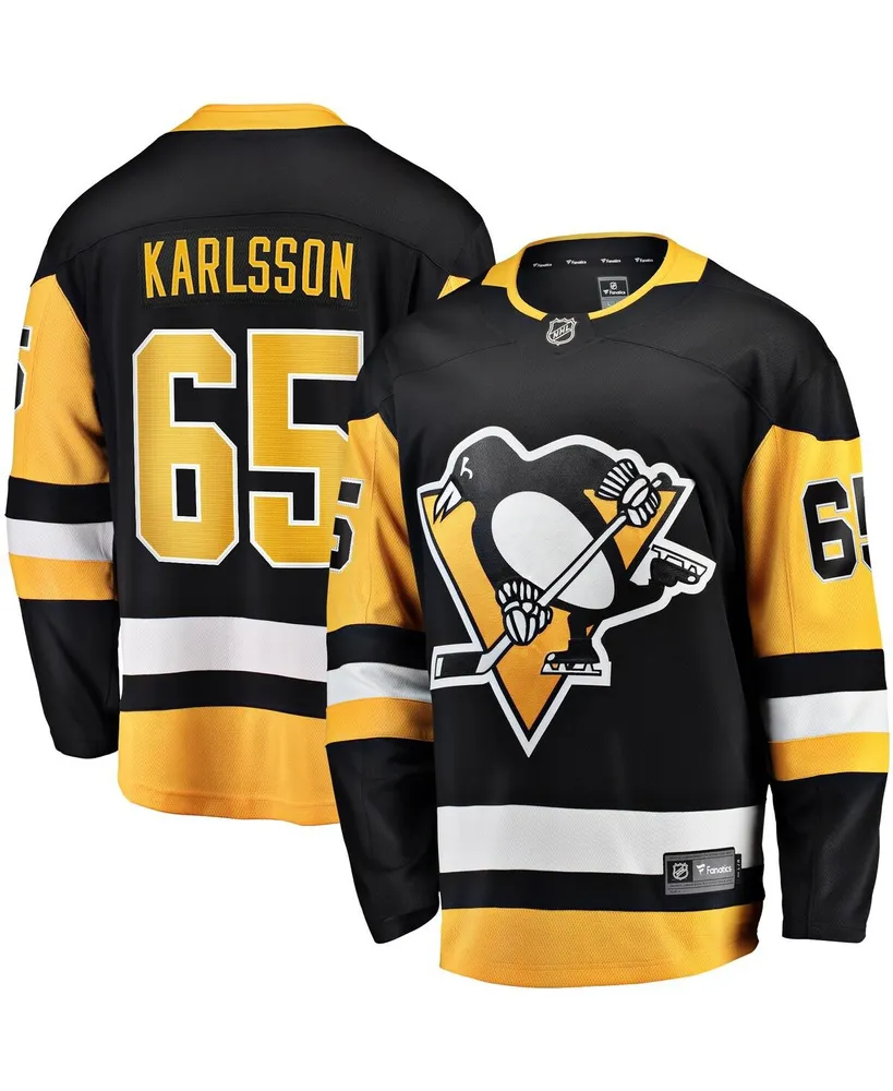 Men's Fanatics Erik Karlsson Black Pittsburgh Penguins Home Breakaway Jersey