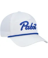 Men's American Needle White Pabst Blue Ribbon Rope Snapback Hat