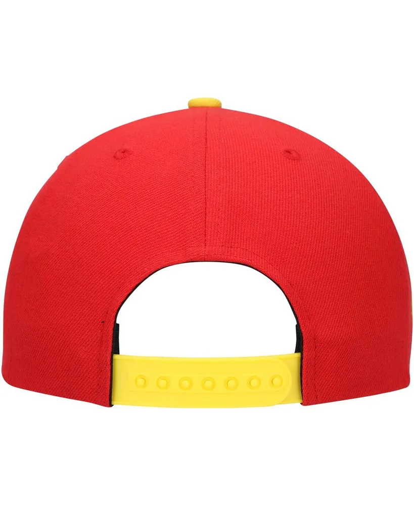 Big Boys and Girls Red Iron Man Character Snapback Hat