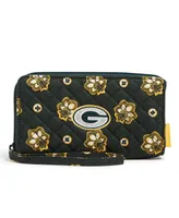 Women's Vera Bradley Green Bay Packers Rfid Front-Zip Wristlet