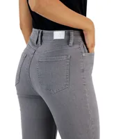 Anne Klein Women's Seamed Side-Slit Skinny Jeans
