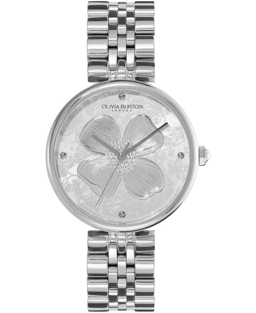 Olivia Burton Women's Dogwood Carnation Stainless Steel Watch 36mm