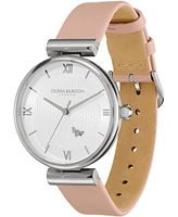 Olivia Burton Women's Mini Bee Blush Leather Watch 36mm