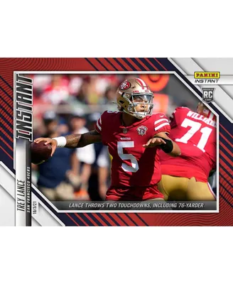 Trey Lance San Francisco 49ers Fanatics Exclusive Parallel Panini America Instant Nfl Week 4 Two Touchdowns Single Rookie Trading Card