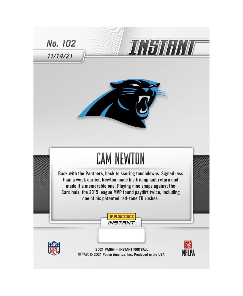 Cam Newton Carolina Panthers Parallel Panini America Instant Nfl Week 10 Two Touchdowns in Carolina Return Single Trading Card