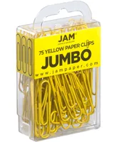 Jam Paper Colorful Jumbo Paper Clips - Large 2" - Paperclips - 75 Per Pack