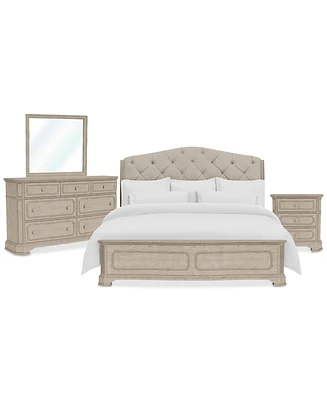 Kensington King Bed 3pc (Bed + Dresser + 1 Drawer Nightstand)