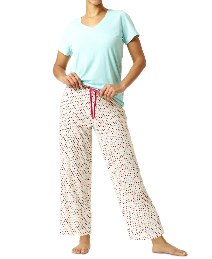 High-Waisted Velour Pajama Pants