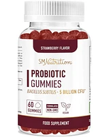 SMNutrition Organic Probiotic Gummies, Strawberry, SMNutrition, 60ct