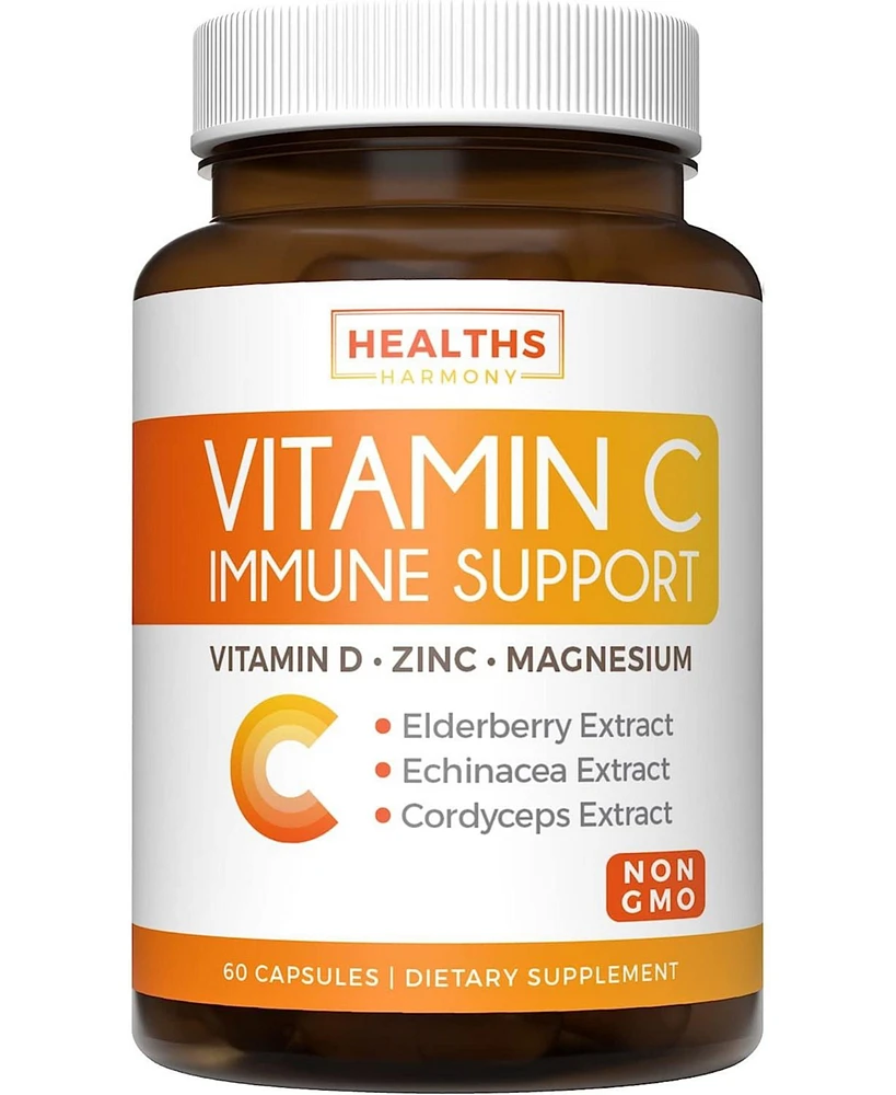 Healths Harmony Vitamin C Immune Support Capsules, Health's Harmony