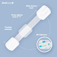 Jool Baby Toddler Multi-Use Safety Strap for Cabinets, Fridges, Drawers, Damage-Free Adhesives Safety Set