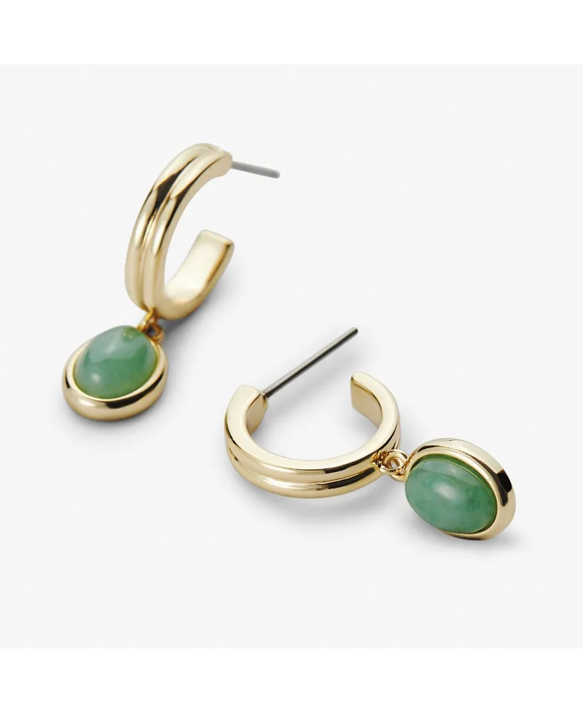 Ana Luisa Gemstone Hoop Earrings - Dobby