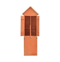 vidaXL Garden Storage Shed 28"x23.6"x83.9" Wood