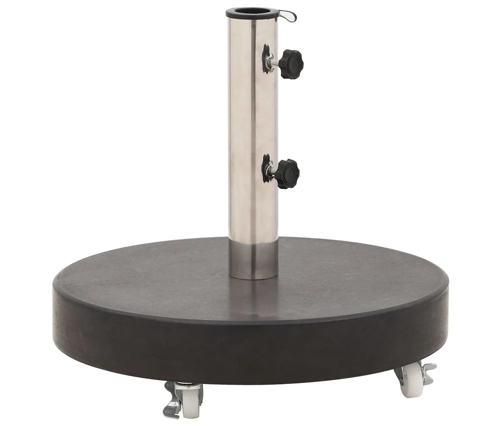 Parasol Base Granite 66.1 lb Round Black