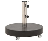 Parasol Base Granite 66.1 lb Round Black