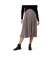 Ripe Maternity Florence Pleat Skirt Black/Dusty Pink