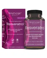 Reserveage Resveratrol mg, Antioxidant Supplement for Heart and Cellular Health, Supports Healthy Aging, Paleo, Keto