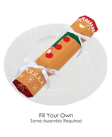 Gingerbread Christmas - No Snap Gingerbread Man Holiday - Cracker Boxes - 12 Ct