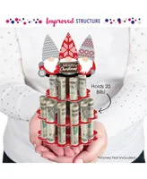 Big Dot of Happiness Christmas Gnomes - Diy Holiday Party Money Holder Gift - Cash Cake