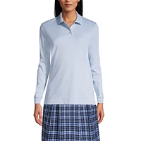 Lands' End Women's Long Sleeve Interlock Polo Shirt