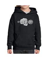 90's Rappers - Child Girl's Word Art Hooded Sweatshirt