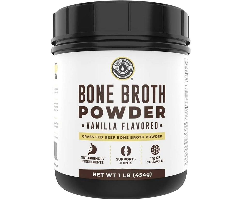 Left Coast Performance Bone Broth Protein, Left Coast Performance, Vanilla