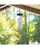 15" Long Wooden Top Gem Wind Chime