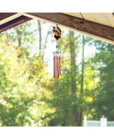 28" Long Eagle Copper and Gem Wind Chime