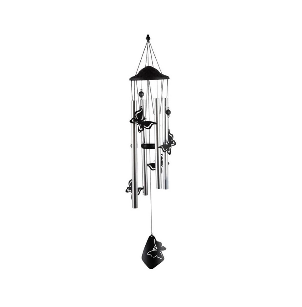 34" Long Chandelier Silhouette-Butterfly Wind Chime