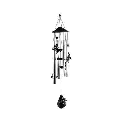 34" Long Chandelier Silhouette-Butterfly Wind Chime