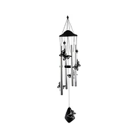 34" Long Chandelier Silhouette-Butterfly Wind Chime
