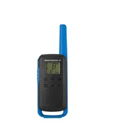 Motorola Solutions T270 25 mi. Two-Way Radio Black/Blue 2-Pack