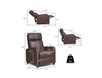Recliner Sofa Wingback Chair with Massage Function