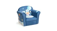 Kids Astronaut Armrest Upholstered Couch