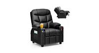 Kids Recliner Chair with Cup Holders