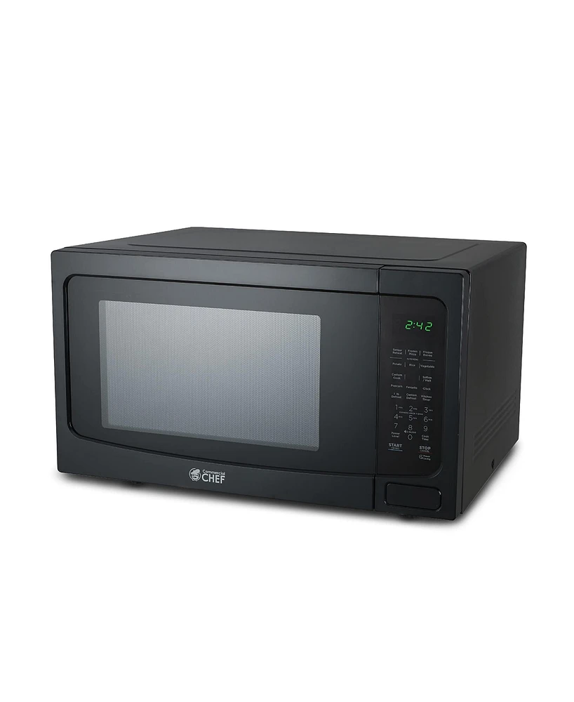 Commercial Chef 1.6 Cu. Ft. Counter Top Microwave,Black