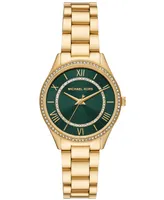 Michael Kors Women's Lauryn Three-Hand Gold-Tone Stainless Steel Watch 33mm