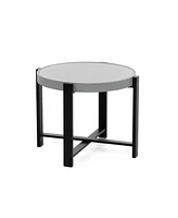 Furniture of America 3 Piece Aluminum Stackable Patio Conversation Set