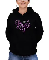 La Pop Art Women's Bride Word Hooded Sweatshirt