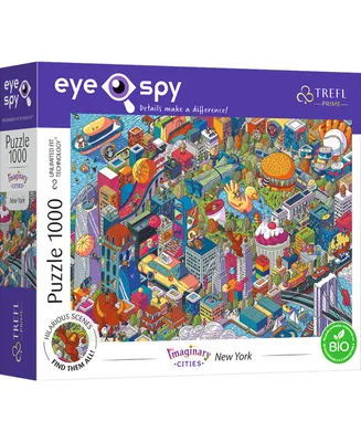 Trefl Prime Puzzles 1000 Piece Uft Eye Spy Puzzle - Imaginary Cities- New York, Usa