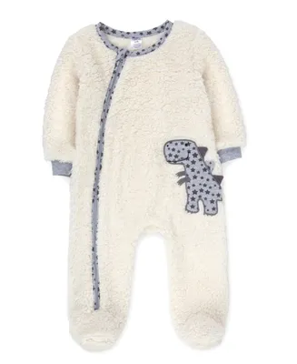 Baby Essentials Baby Boys and Baby Girls Sherpa Footed Coverall
