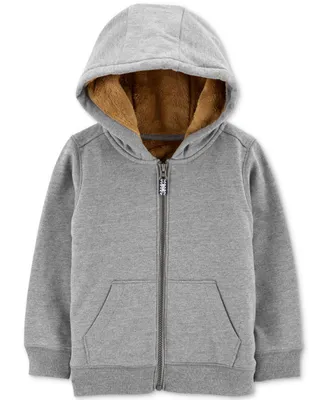 Carter's Toddler Boys Faux-Sherpa-Lined Full-Zip Hoodie