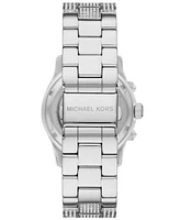 Michael Kors Women's Runway Chronograph Silver-Tone Stainless Steel Watch 38mm