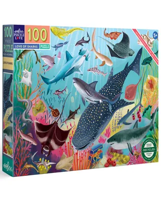 Eeboo Love of Sharks Puzzle