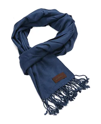 Women's Solid Fringed 100% Cotton Scarf