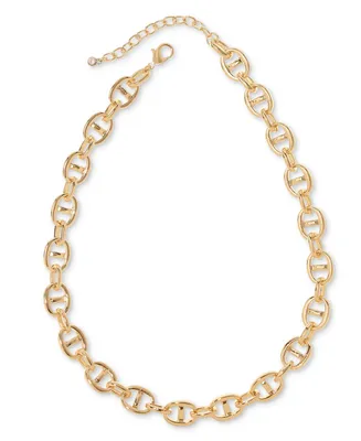 On 34th Pop-Tab Link Collar Necklace, 16-1/2" + 2" extender, Created for Macy's